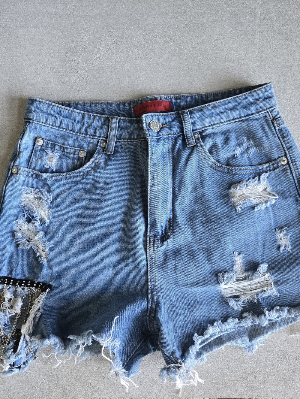 Signature8 Denim Jean Shorts
